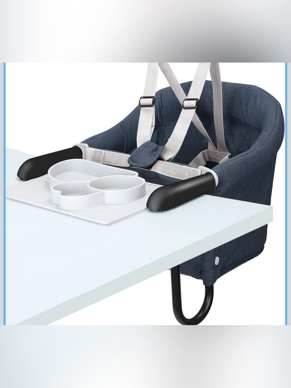 TCBunny Clip-On High Chair – Gray - New with Box